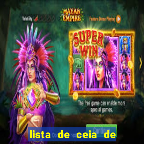 lista de ceia de natal completa